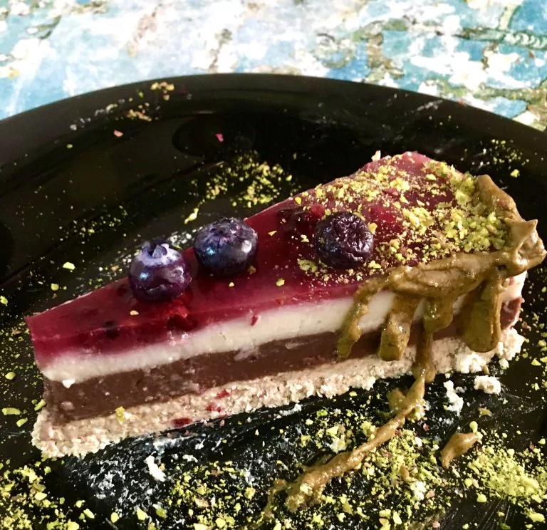 cheesecake multistrato con crema al pistacchio Tsunami Nutrition