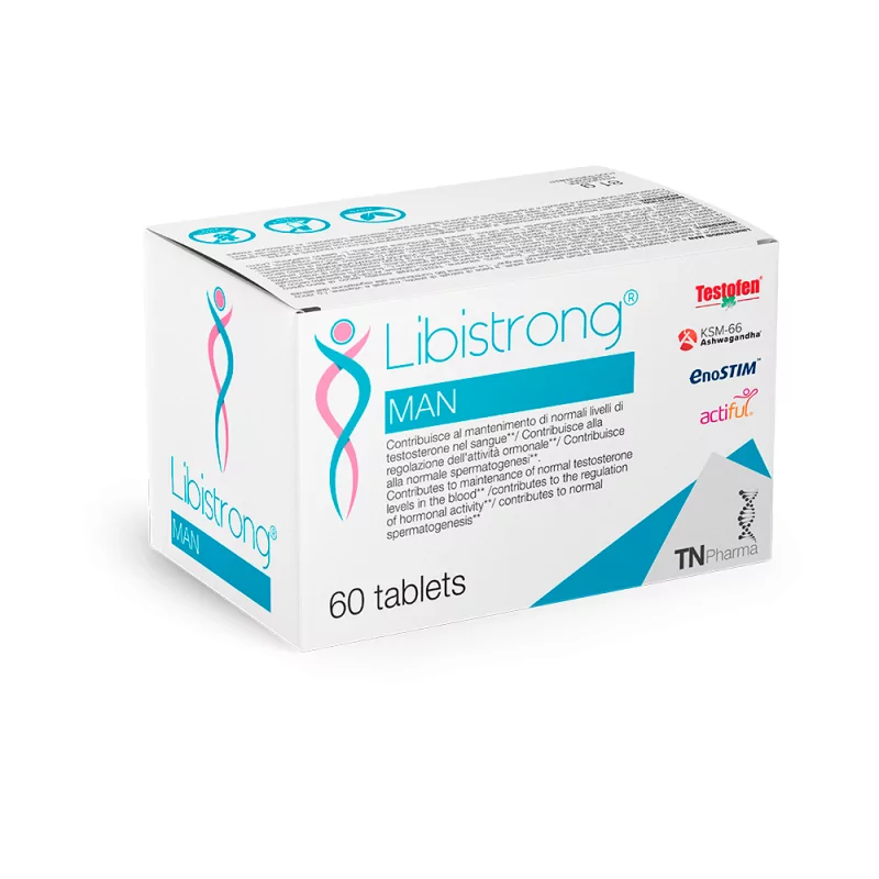 TN Pharma Libistrong® MAN 60 tablets, Integratore alimentare per il benessere sessuale dell'uomo